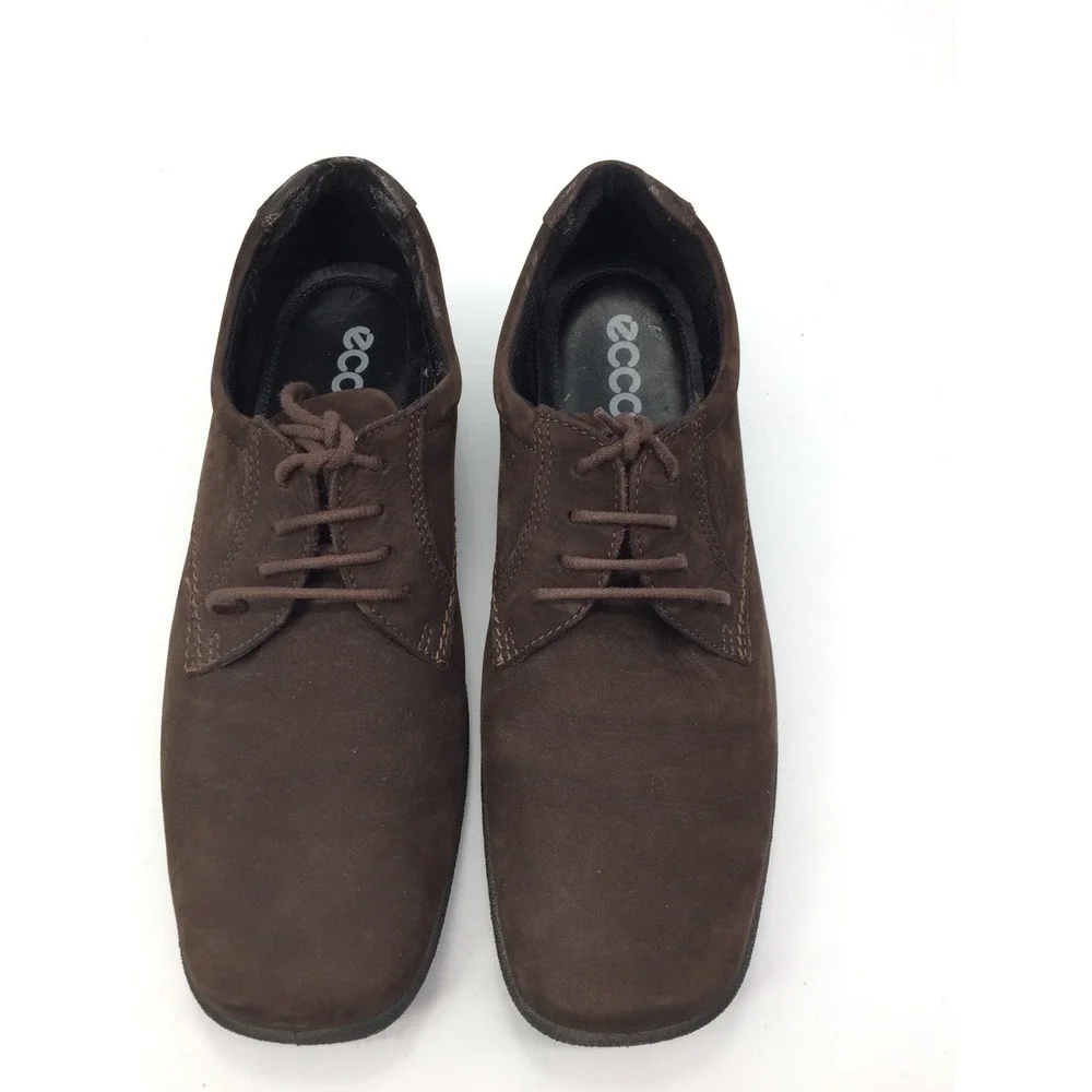 ECCO Women's Brown Suede Wedge Casual Lace Up Walking Shoes Size EU 39/US‎ 8-8.5